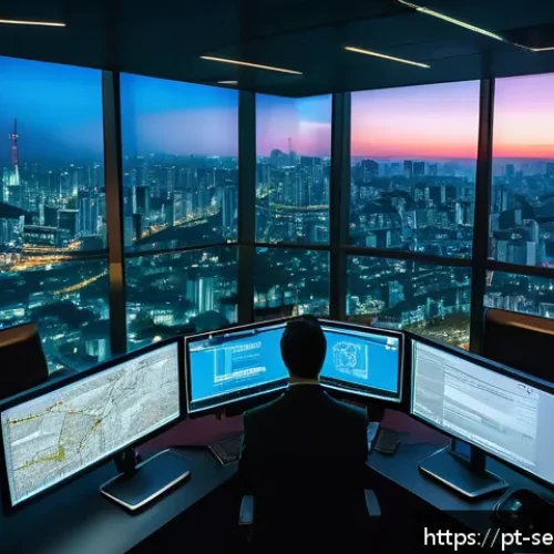 Home 17 사이버보안에서의 머신러닝 활용 사례 - A futuristic cybersecurity operations center in São Paulo, Brazil, with diverse professionals analyz...